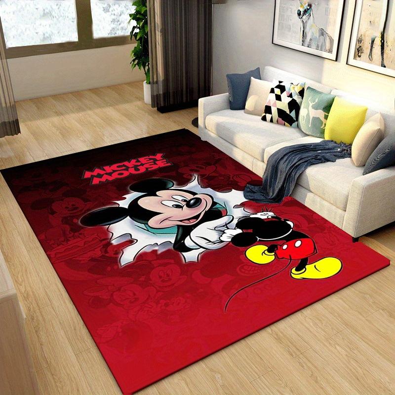1pc Mickey Pattern Area Rug Soft Flannel Floor Mat for Living Room,Office,Bedroom and Carpet,Sofa Coffee Table Floor Mat