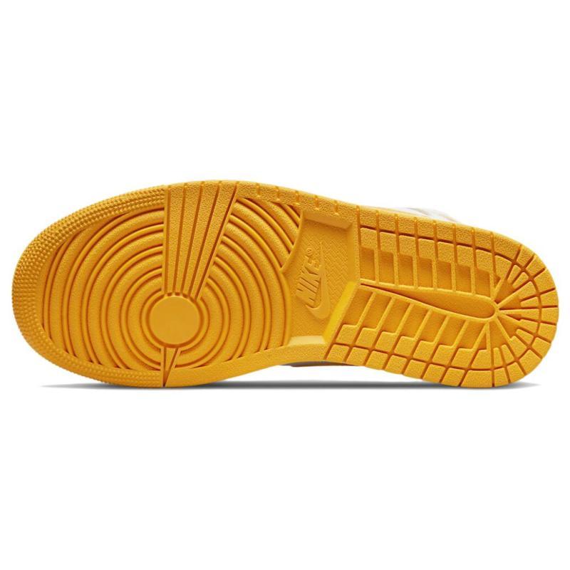 Jordan 1 Mid White University Gold Women's Jordan BQ6472-117