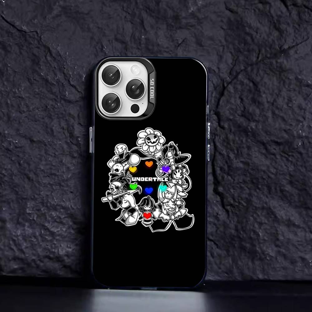 U-Undertale Game Phone Case Color Silver Shell For IPhone 17 16 15 14 13 12 11 Pro Max Plus