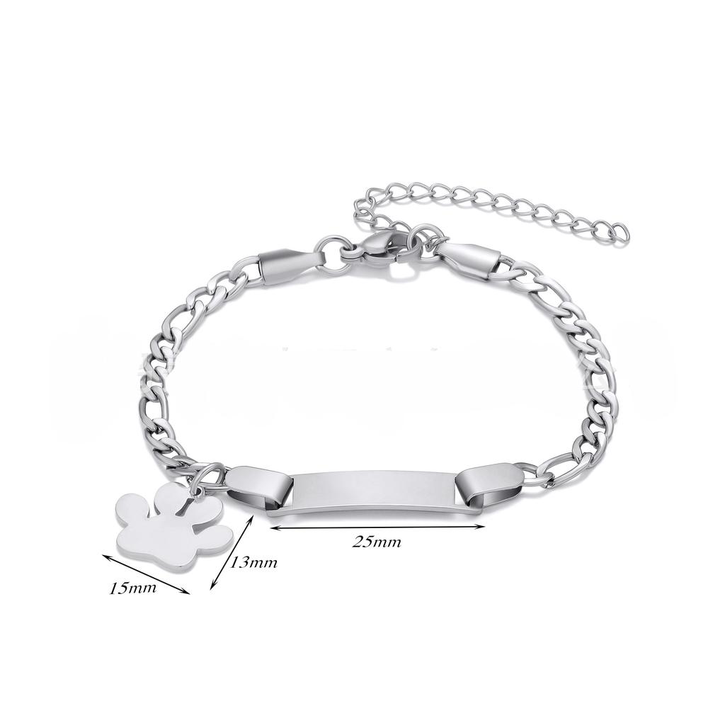 Custom Name Couple Bangle For Women Laser Engraved Letter Words Stainless Steel Figar Link Chain Personalized Bangle