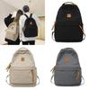 Color Solid Simple Letter Decoration Student Leisure Backpack School For