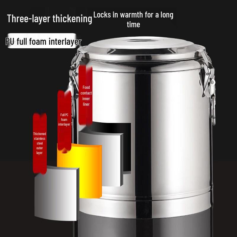 RSRDDY Large Capacity Stainless Steel Insulated Pot