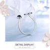 Gold Platinum Rose Gold Plated Heart 925 Sterling Silver Love Adjustable Ring for Women Jewelry