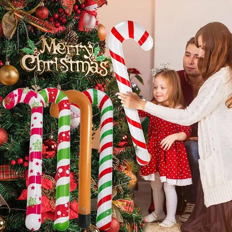 

Inflatable Christmas Canes Lollipop Balloons Merry Christmas Decoration for Home Xmas Ornaments Outdoor Decor Navidad Gifts Noel 1PCS красный