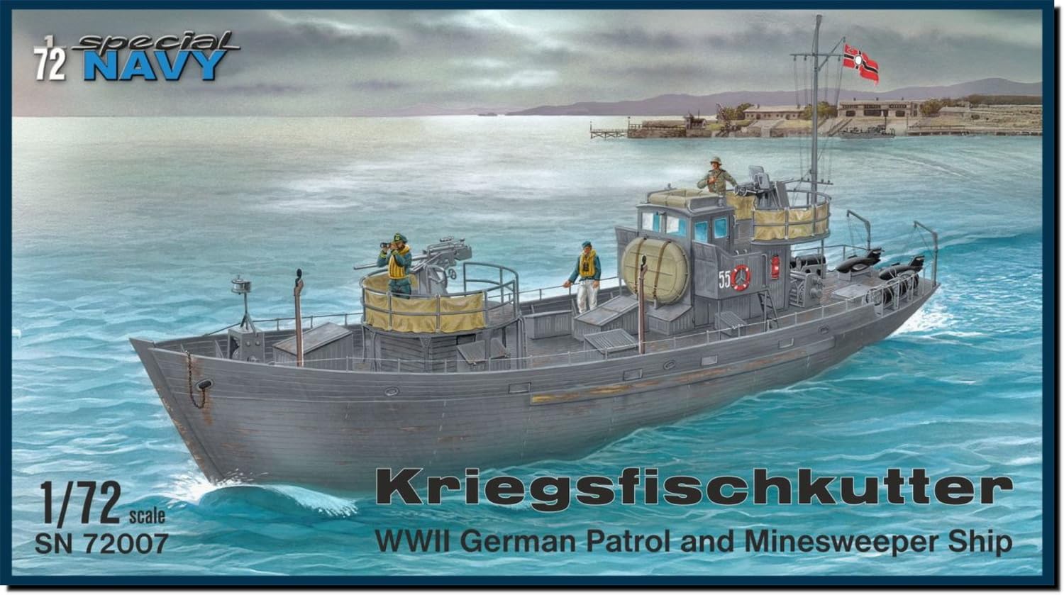 

Special Hobby Немецкий патрульный тральщик Вооружённый рыболовный катер Пластиковая модель SN72007 1/72 (Корабль)