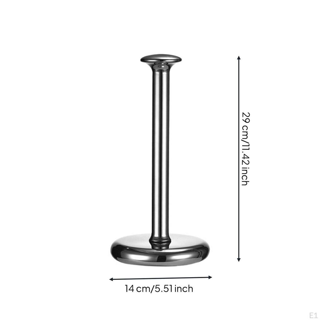 Standing Paper Towel Holder No Drill Stainless Steel Rust Resistant Kitchen Roll