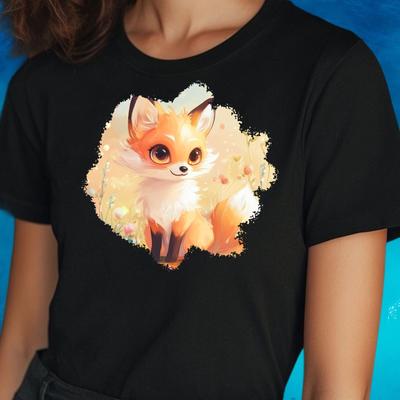 T-Shirt Women Kawaii Fox Motif Cotton Size S To 3XLWill Be Opened In a New Window or Tab