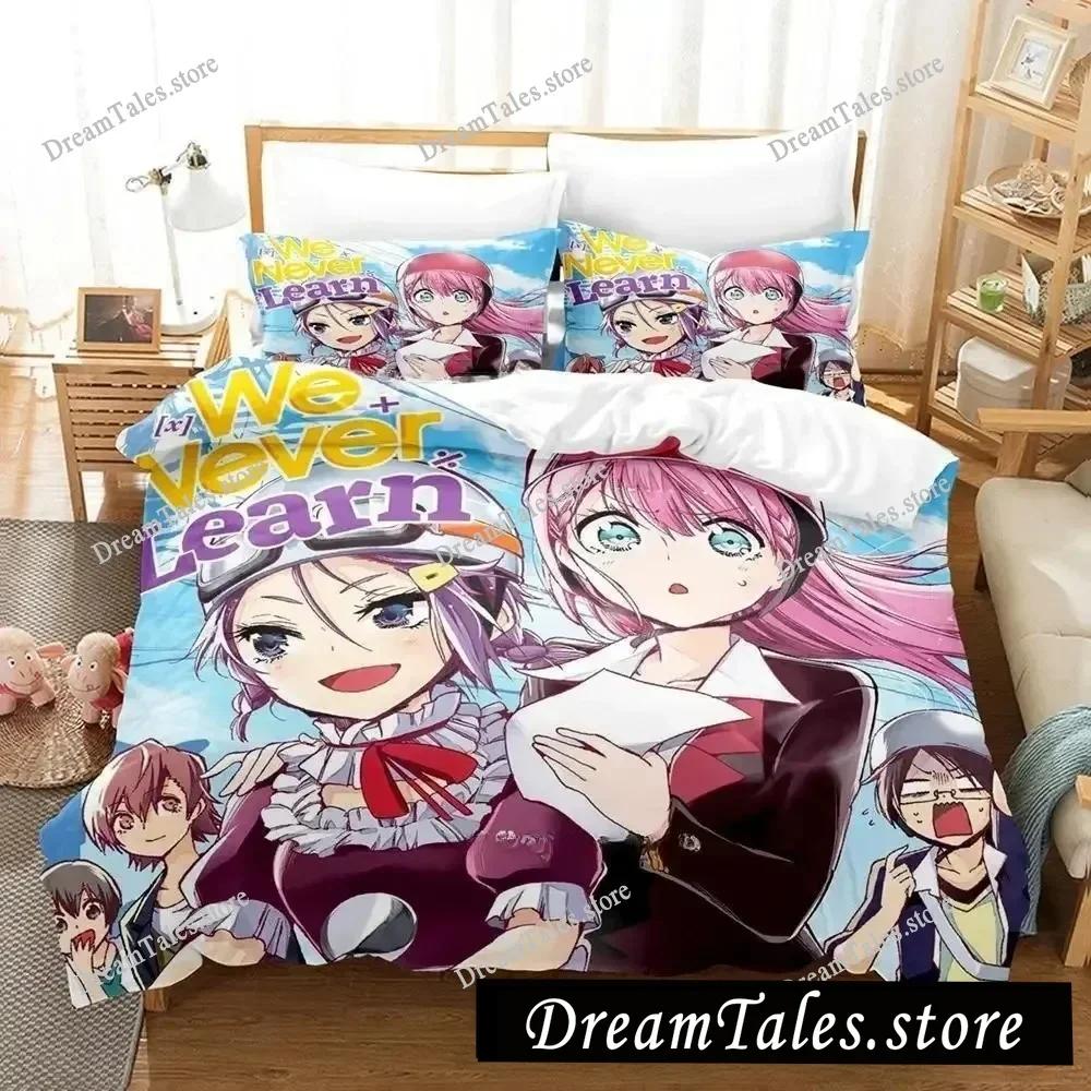 3D Printed Anime We Never Learn Bedding Set Duvet Cover Bedroom Comforter Single Twin King _Size Quilt Cover Home Textiles