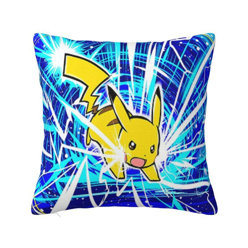 Custom Pikachus Anime Game Modern Throw Pillow Cover Cartoon Manga Chair Cushion