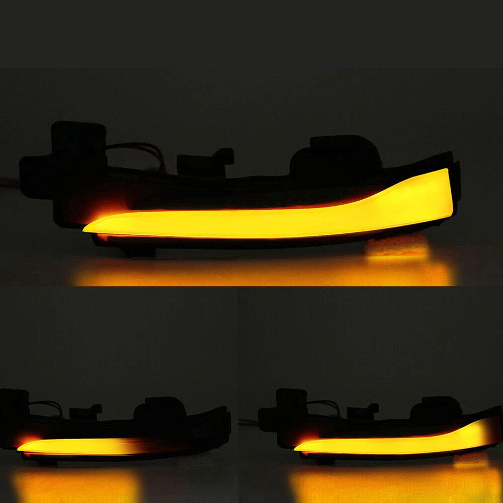 hotimp Volvo Compatible LED Sequential Turn Signals with Flowing Smoked for and Compatible with Volvo and Replacement for Genuine Left and Vehicle