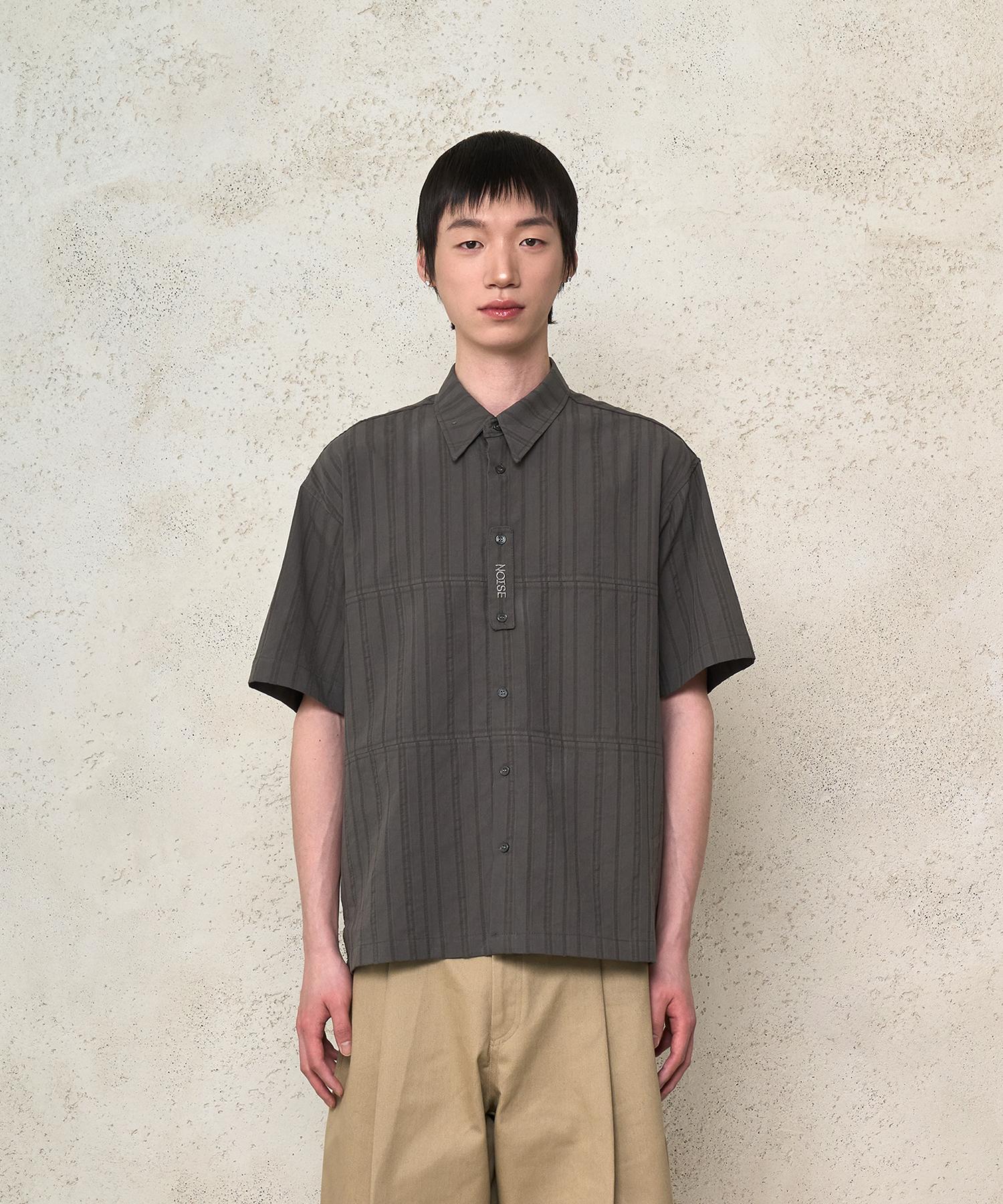 Noise January Stripe Shirt - Khaki M