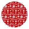 Christmas Tree Skirt Vibrant Color Easy Installation Snowflake Elk Print Round Large Christmas Tree Mat Decor