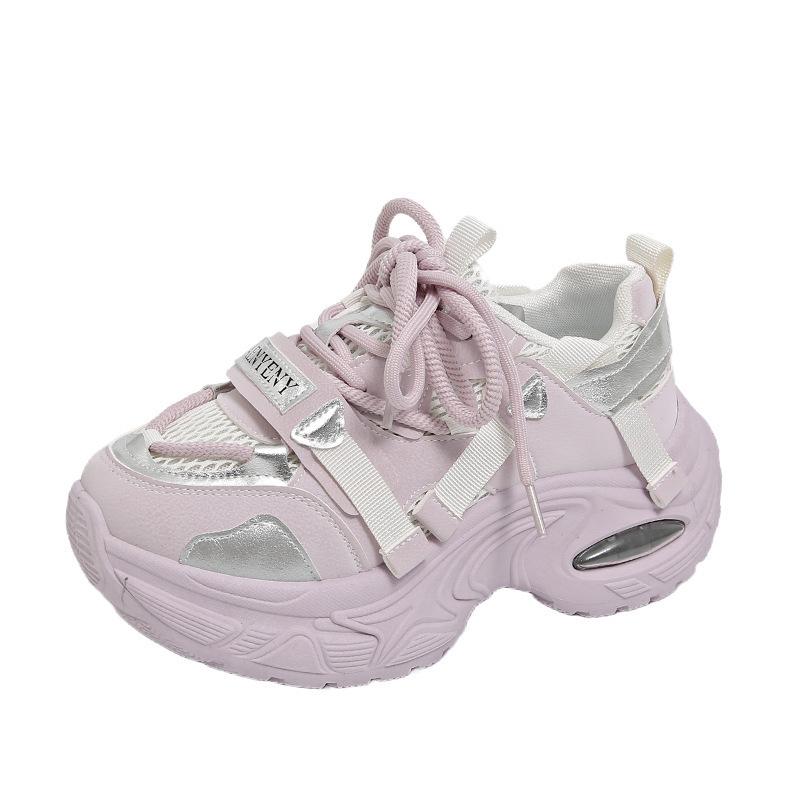 

Женская обувь осень платформа женская обувь внутренняя высота увеличение фиолетовая спортивная обувь показывает ноги маленькие маффины сетка для путешествий 35 фиолетовый