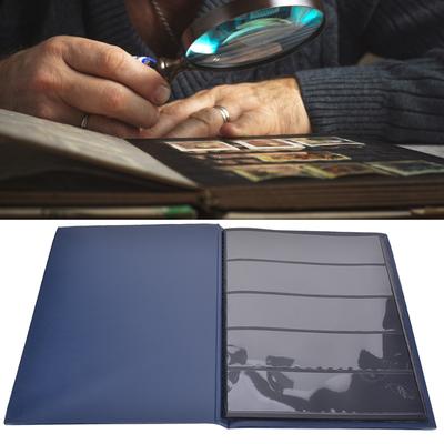 Album Album de Colecție de Timbre cu 10 Pagini Suport Portabil pentru Stocarea Timbrelor Suport pentru Colecționari Carte de Depozitare și Expunere