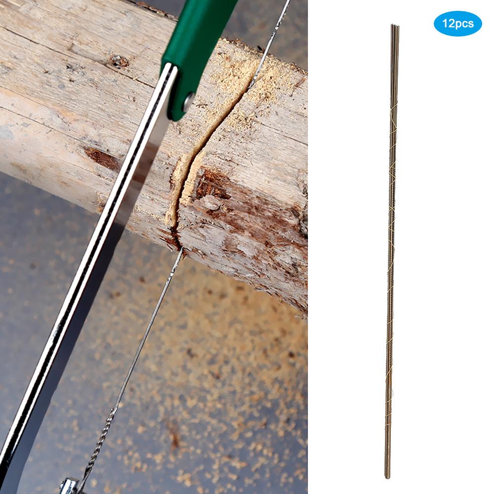 12pcs Steel Jewelry Saw Cutting Blades Replacement Woodworking Accessory