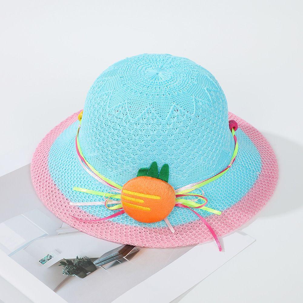 Strawberry Hat Cartoon Carrot Beach Sunscreen Fashion Children's Travel Summer Cool Hat