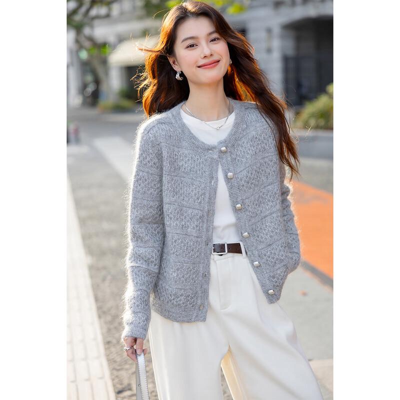 Mokana Women's Double-Layer Knit Long-Sleeve Sweater