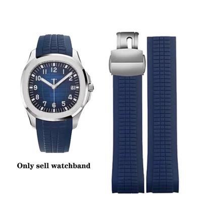רצועת גומי סיליקון לשעון PP Patek Philippe Grenade AQUANAUT סדרה 5167A/5168G אביזרים לרצועת שעון 21 מ"מ