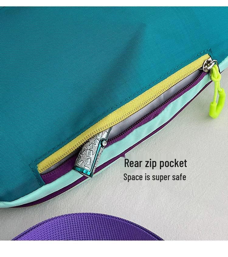 Women's Color Block Crossbody Chest Bag - Lightweight, Trendy for Outdoors & Cycling