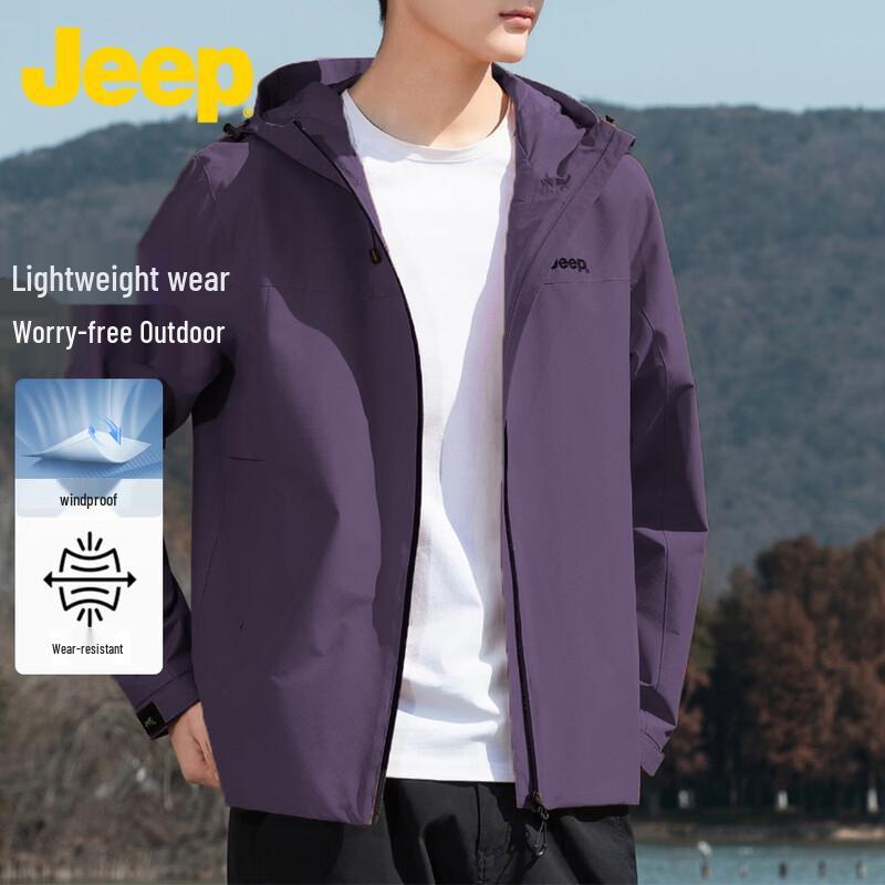 JEEP Men's Spring/Autumn Hooded Casual Jacket