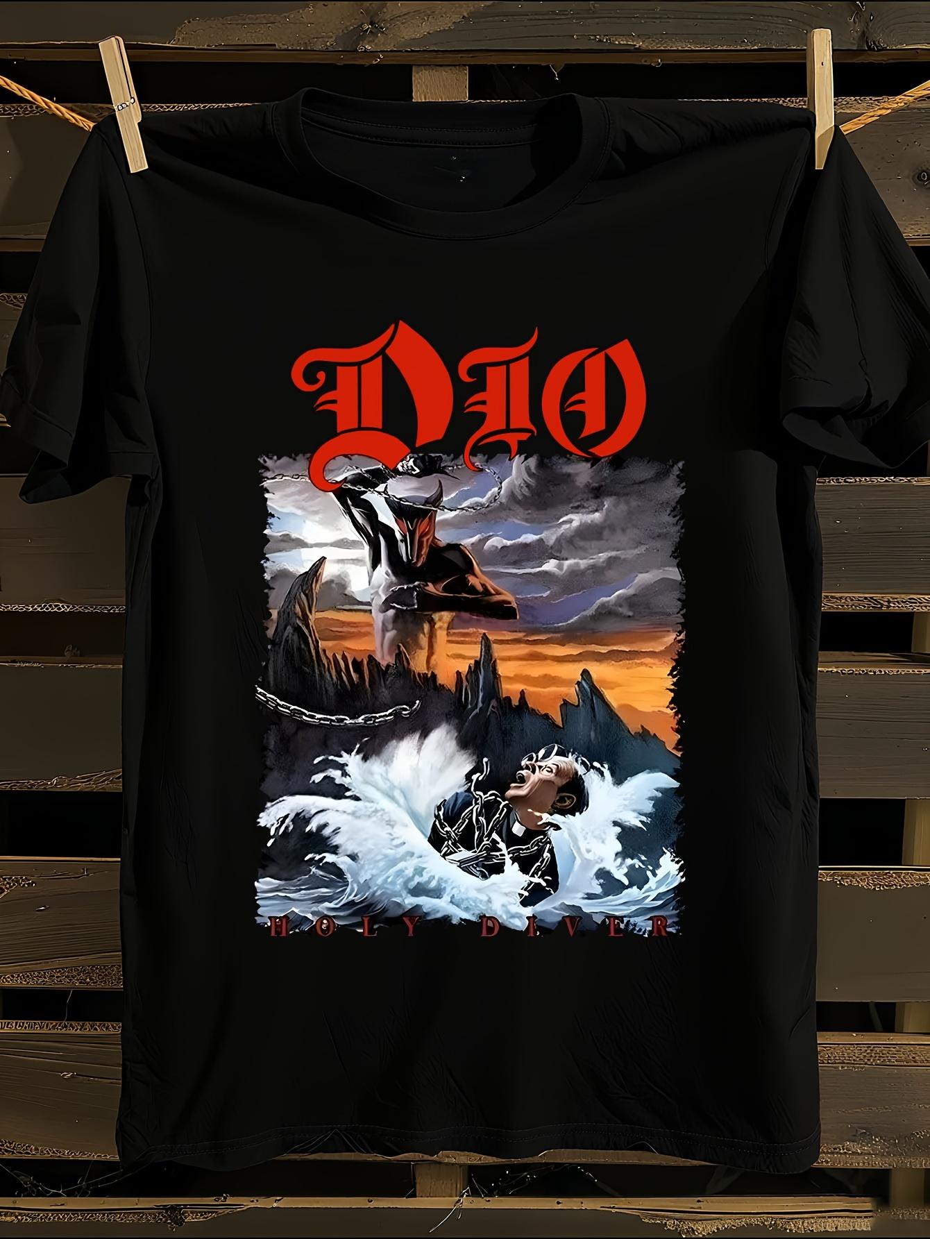 DIO Holy Diver Official Logo Album Art Tshirt S