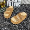 Fashion Women Fur Slippers Flats Platform Suede Shoes Casual New 2025 Trend Fashion Winter Shoes Walking Cozy Open Toe Woman Flip Flops