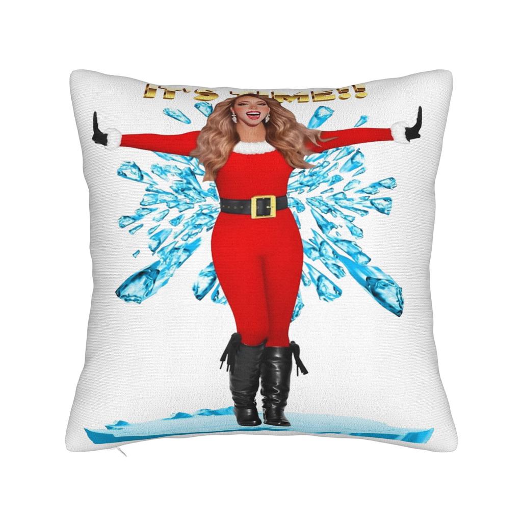 Mariahs Careys Christmas Pillow Case  Retro Trendy Pillow Cover Soft Pillowcases For Sofa Home Decor