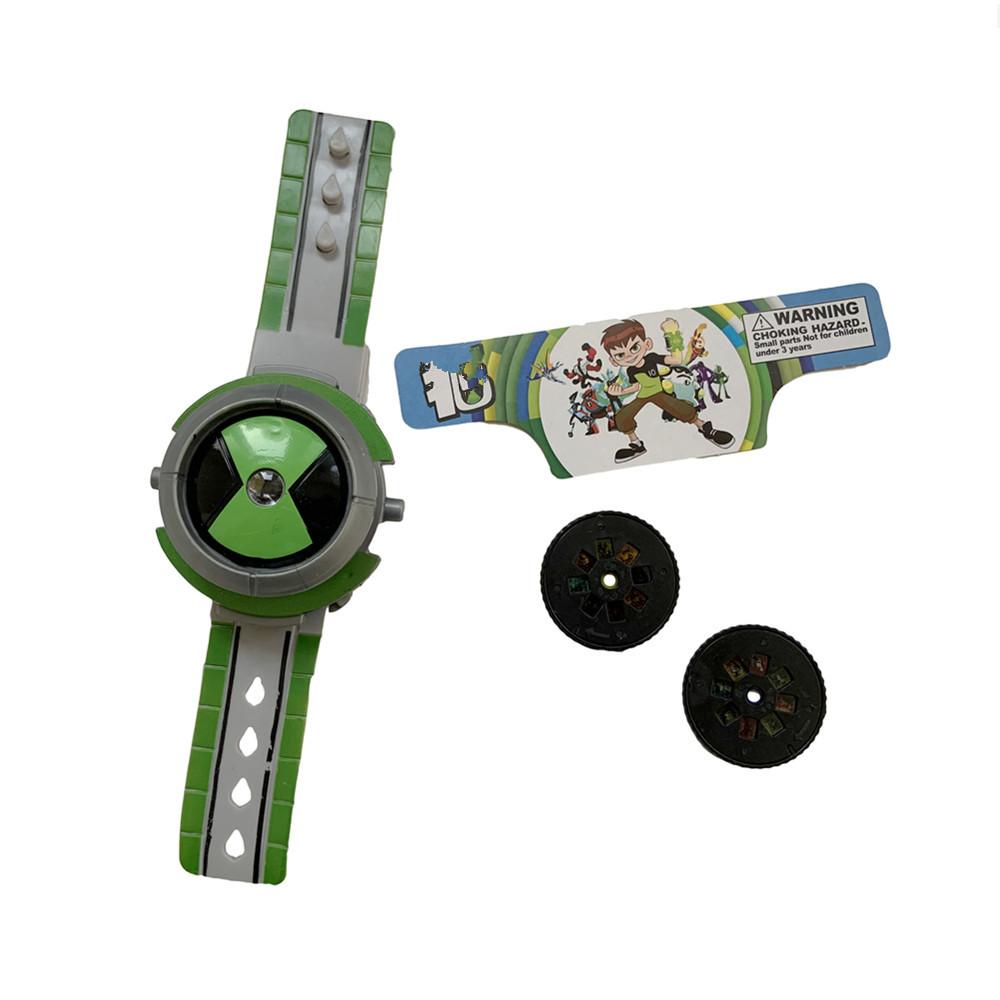 1 Stück Ben 10 Uhren Omnitrix projiziert Vierarme Hitzeblast Actionfiguren Alien Held Kinder Geschenk Spielzeug