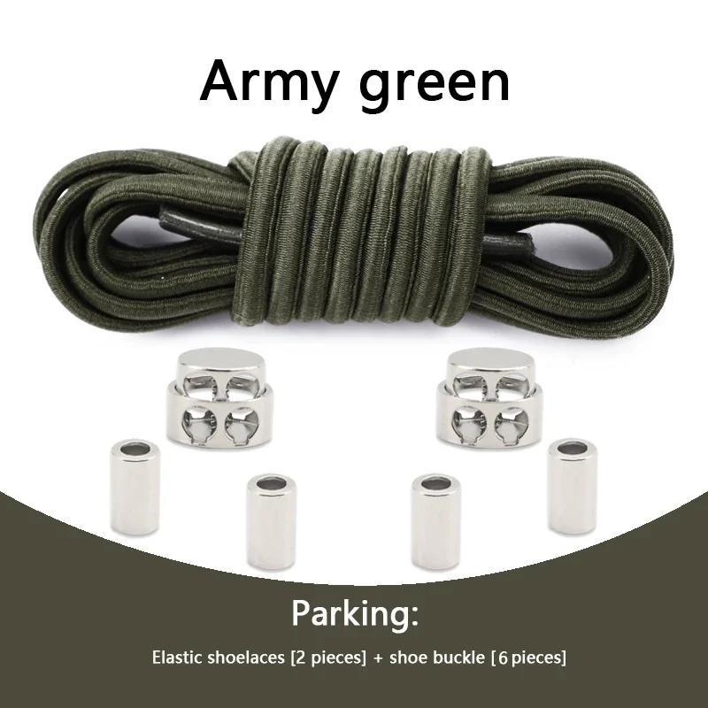 No Tie Shoelaces Tieless Elastic Shoe Laces Round Shoelace Sneakers for Kids and Adult with Strong Lock and Speed Shoestrings