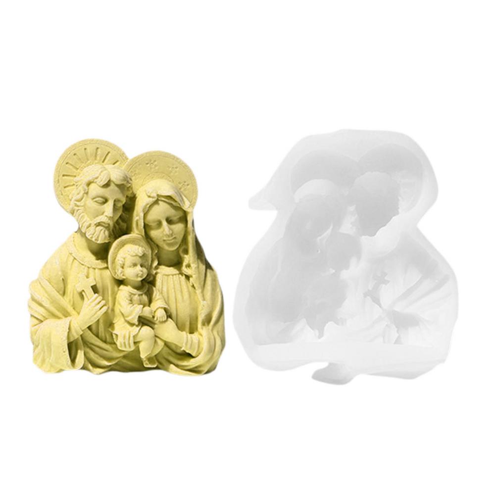 Candle Making Molds Portrait Chocolate Mould Art Craft Making Tool Resin Casting Mold For Wax Soap Scented Candle Home Decor