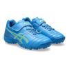 Asics Junior 6 TF Comfortable Durable Breathable Low Top Kids Soccer Shoes Blue Yellow Japanese Version Kids Soccer Shoes 1104A045-400