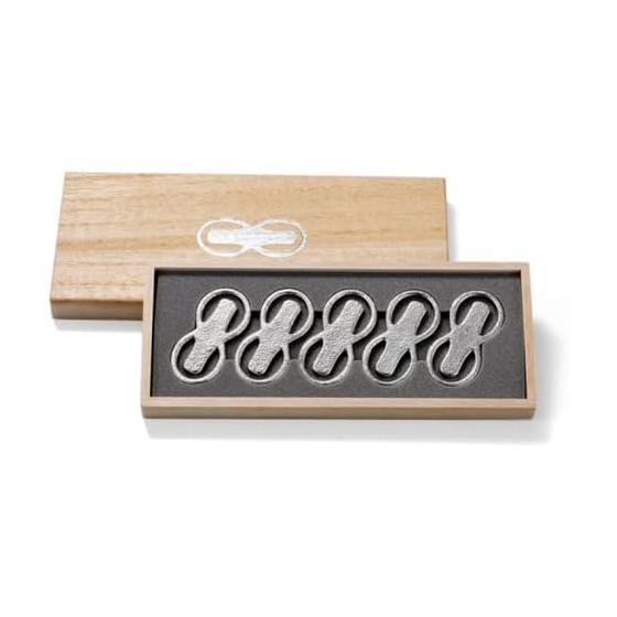 Nousaku Washi Paper Wrapped Chopstick Rests - Eight (8) - Set of 5 - 100% Tin with Antibacterial Properties, Card Holder, Wedding Gift