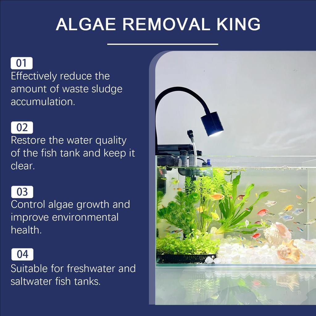 AMZ Aquarien Wasserklärer Reinigt Aquarienflecken, Macht Das Wasser Klar Und Kontrolliert Wachstum 100ml