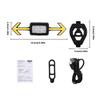 LED Bicycles Helmets Turn Signal Light Cycling Safety Light Wireless Warning Light Rechargeable Bicycles Taillight