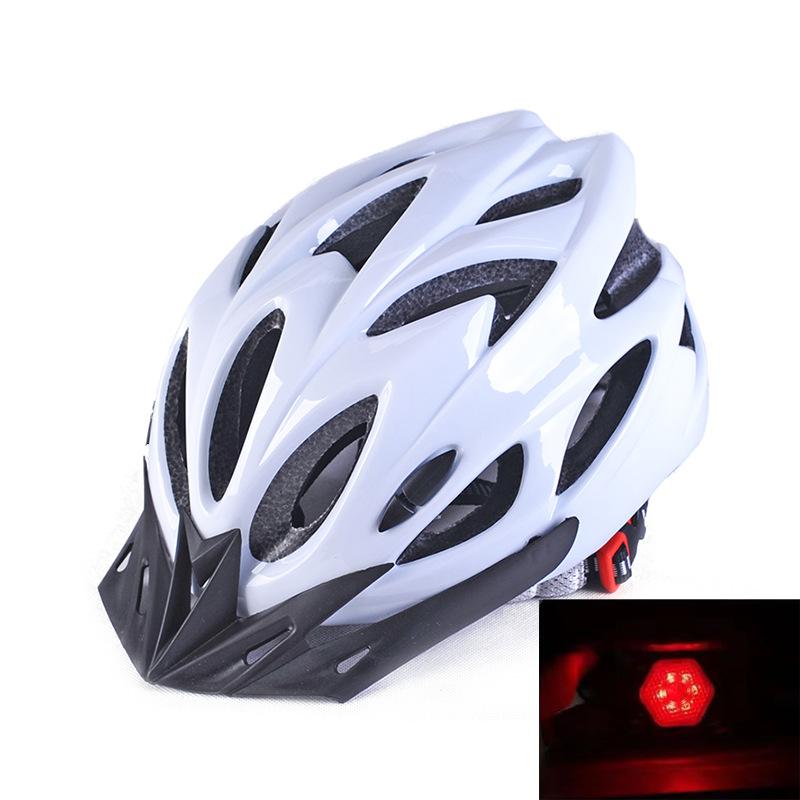 Bicycle helmet with tail lights, bicycle riding, mountain road bike helmet, integrated cycling cap