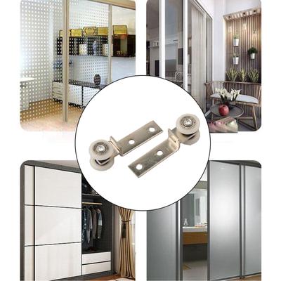 Effortless Sliding Door Hardware with Metal Bearings and Plastic Wheels