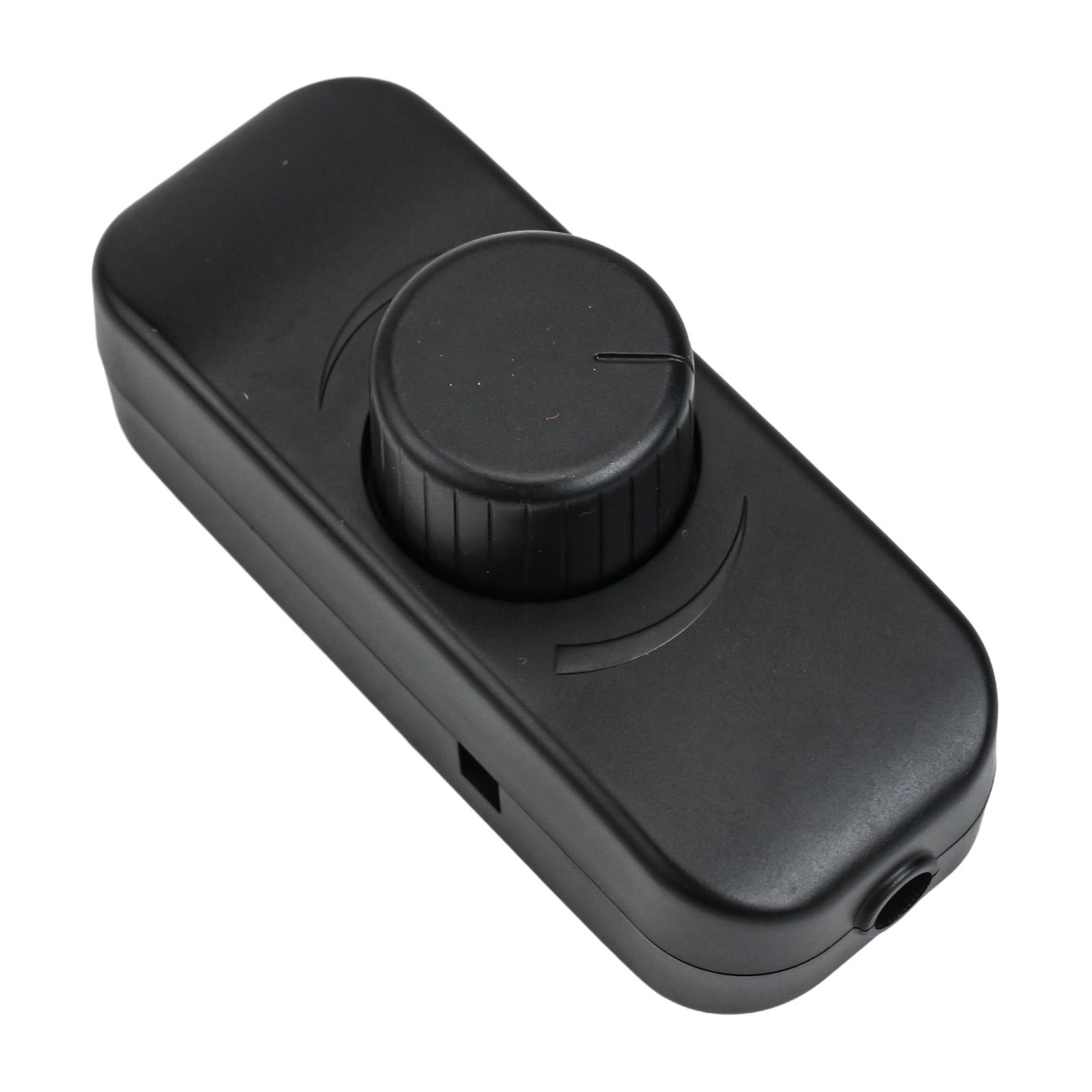 

Inline Dimmer Switch for 12V 24V LED Lights Frequency Adjustable Push On/Off Rotary Control for Smooth Brightness Adjustment чорний