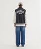 COVERNAT C-Logo Collar Varsity Jacket Charcoal