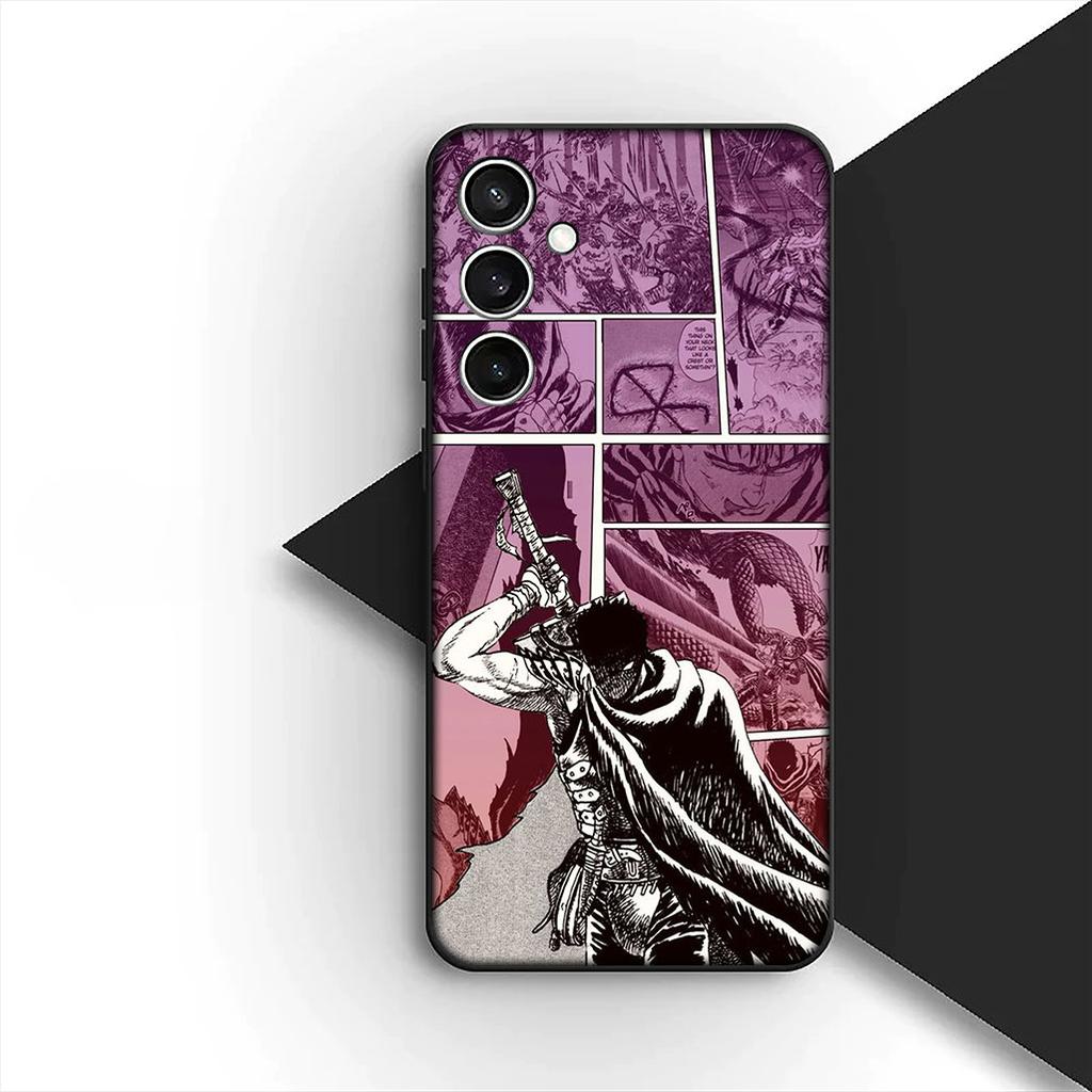 Berserk Cartoon Guts Phone Cover for Samsung Galaxy A07 A06 A05 A17 A16 A15 A25 A26 A27 A35 A36 A53 A54 A55 A57 Protective Case