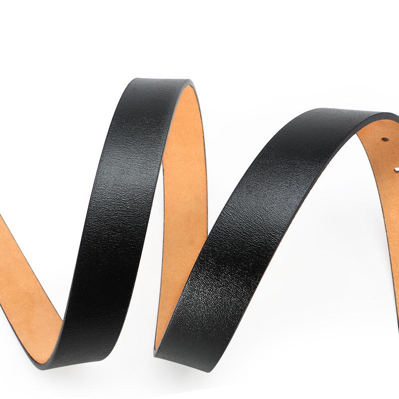 Women's Genuine Leather Pin Buckle Waist Belt - Korean Trendy Style