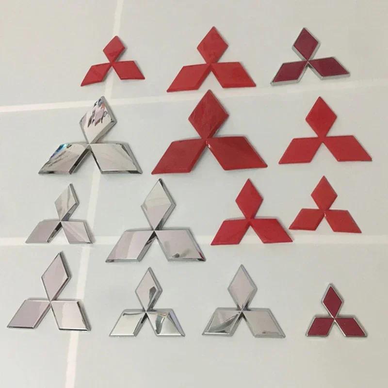 Car Front Grille Emblem Rear Trunk Badge Sticker for Mitsubishi Ralliart Lancer ASX Colt Pajero Outlander Eclipse EVO Colt L200 EQ1
