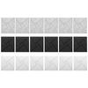 Pack of 12 Square Foam Panels Soundproof Wall Panels Acoustics Tiles Polyester Texture Perfect for Studios Bedroom Wall