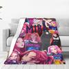Huntrix KPop Demon Hunters Mira Zoey Rumi Blanket  Picnic Flannel Throw Blanket For Outdoor Soft Design Quality Bedspread Gift