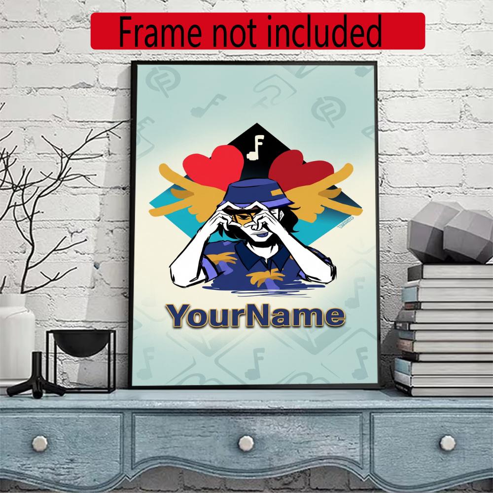 Incredibox Customize Your Name Diamond Painting Round Diamond Diy Frameless Holiday Artwork Suitable For Home Office Wall Decoration