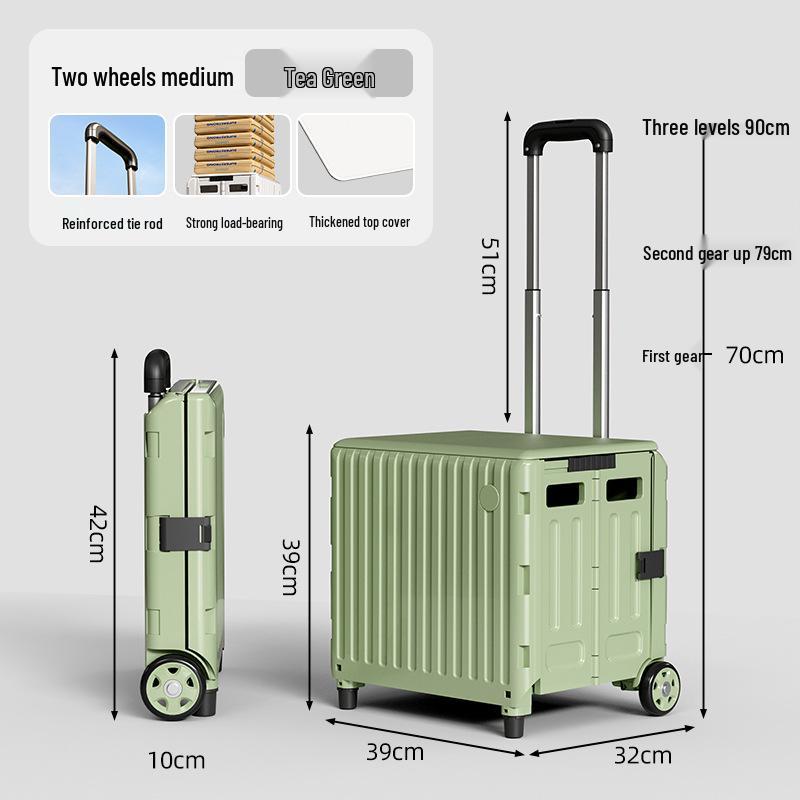 

Compact Foldable Cart for Groceries, Packages, and Picnics – Portable Handcart with Pull Handle