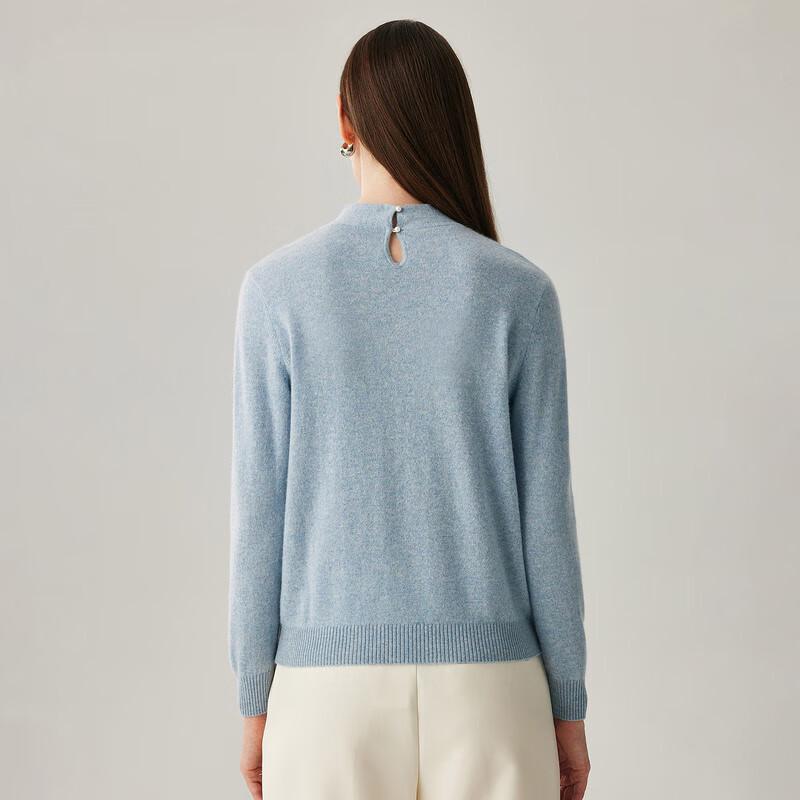 Zhaojun Women's Half-Turtleneck 100% Cashmere Sweater