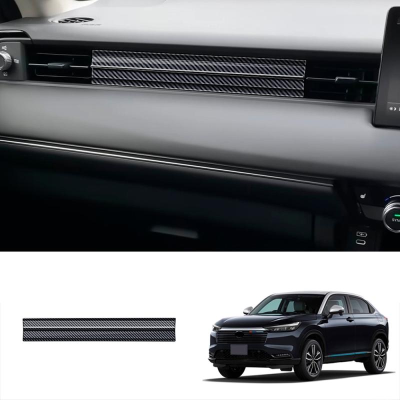 For Honda Vezel H-RV HRV 2025 2026 Front Dashboard Center Conlose Panle Strip Copilot Air Conditions Outlet Panle Cover Stickers