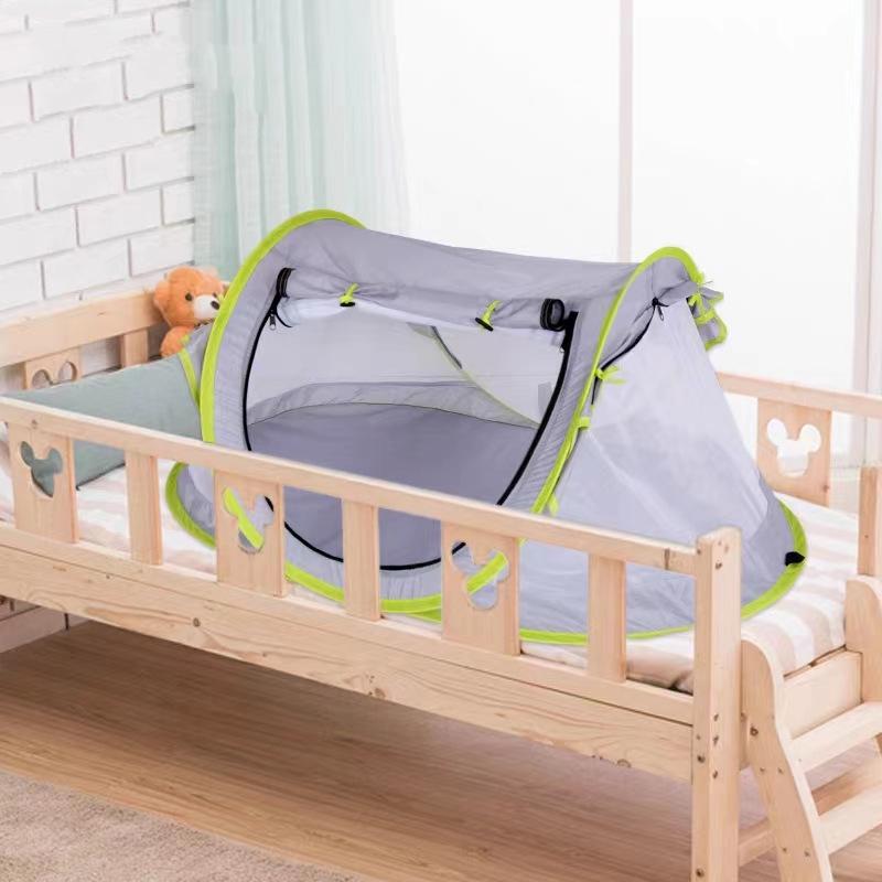 Foldable UV50+ Baby Mosquito Net Tent for Camping, Beach, or Grassland - Quick-Open and Portable Children's Shelter