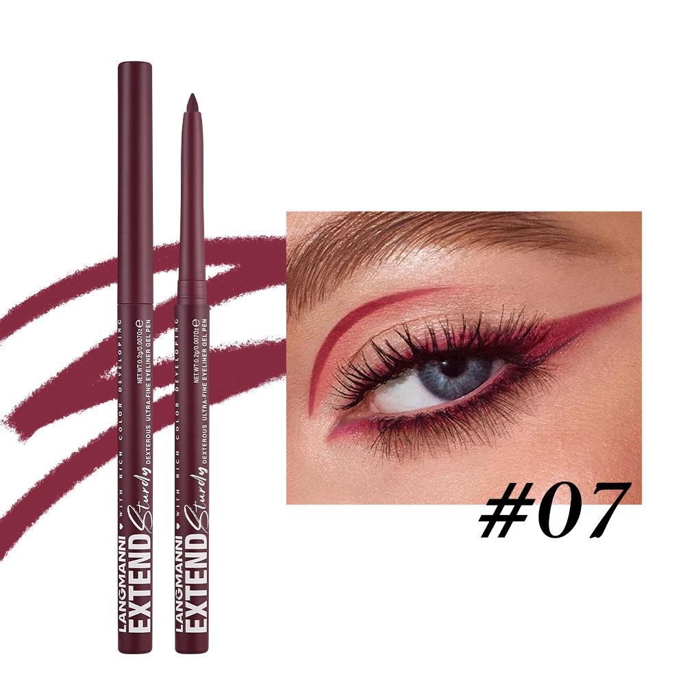 

Матовый блестящий гель-карандаш для глаз, гладкий водостойкий сине-коричневый карандаш для глаз, быстросохнущий матовый консилер-карандаш, стойкий макияж глаз