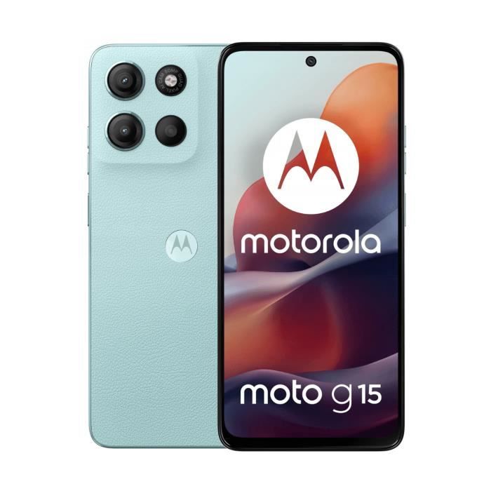 Motorola Moto G15 4G 8 Go/128 Go Bleu (Glacier Blue) Double SIM